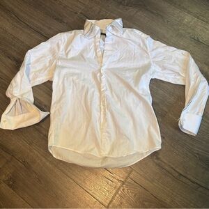 Claiborne White Casual Button Down Shirt